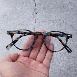 Oliver OP Brand OV5186 Gregory Peck High Quality Acetate Eyeglass Frames  Clear Glasses  Round Glasses Frames with Original Box
