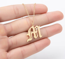 Load image into Gallery viewer, Stainless Steel Gold Color Chain Special Designed Initials Necklace A/B/C/D/E/F Custom Letter Necklace for Women