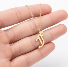 Load image into Gallery viewer, Stainless Steel Gold Color Chain Special Designed Initials Necklace A/B/C/D/E/F Custom Letter Necklace for Women