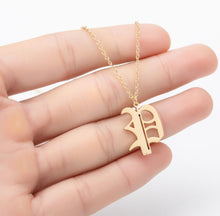 Load image into Gallery viewer, Stainless Steel Gold Color Chain Special Designed Initials Necklace A/B/C/D/E/F Custom Letter Necklace for Women