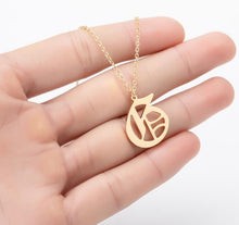 Load image into Gallery viewer, Stainless Steel Gold Color Chain Special Designed Initials Necklace A/B/C/D/E/F Custom Letter Necklace for Women