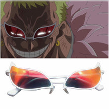 Load image into Gallery viewer, One Piece Donquixote Doflamingo Cosplay Glasses Anime PVC Sunglasses Funny Christmas Gift  mask for face