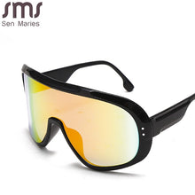 Carica l&#39;immagine nel visualizzatore di Gallery, One Piece Goggle Sunglasses Women  Brand Designer Retro Oversized Frame Sun Glasses Rectangle Sunglasses Oculos Feminino