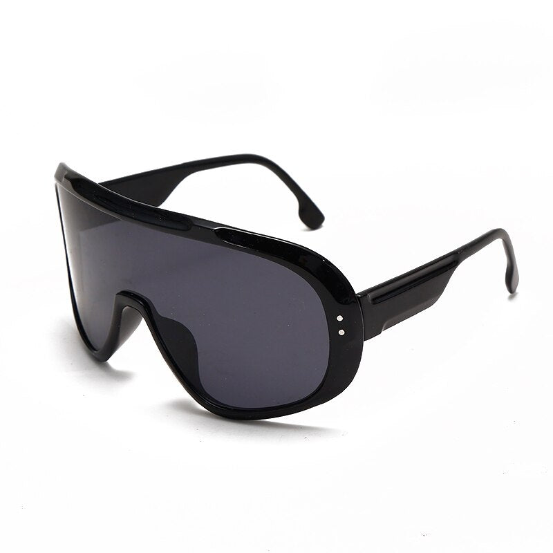 One Piece Goggle Sunglasses Women  Brand Designer Retro Oversized Frame Sun Glasses Rectangle Sunglasses Oculos Feminino