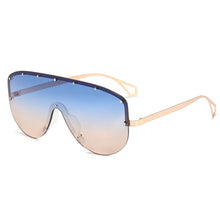 Carica l&#39;immagine nel visualizzatore di Gallery, One Piece Goggle Sunglasses Women  Brand Designer Sun Glasses Men Big Frames Retro Oversized Eyeglasses Vintage Eyewear