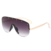 Carica l&#39;immagine nel visualizzatore di Gallery, One Piece Goggle Sunglasses Women  Brand Designer Sun Glasses Men Big Frames Retro Oversized Eyeglasses Vintage Eyewear