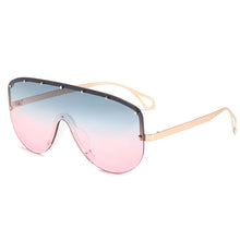 Carica l&#39;immagine nel visualizzatore di Gallery, One Piece Goggle Sunglasses Women  Brand Designer Sun Glasses Men Big Frames Retro Oversized Eyeglasses Vintage Eyewear