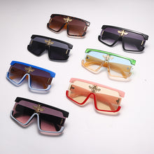 Carica l&#39;immagine nel visualizzatore di Gallery, Occhiali da sole oversize di un pezzo Donne Designer di marca Occhiali da sole punk Gafas Sfumature quadrate UV400 Occhiali con montatura grande