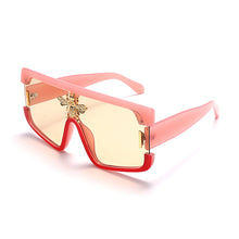 Carica l&#39;immagine nel visualizzatore di Gallery, Occhiali da sole oversize di un pezzo Donne Designer di marca Occhiali da sole punk Gafas Sfumature quadrate UV400 Occhiali con montatura grande