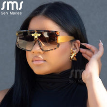 Load image into Gallery viewer, One Piece Oversized Sunglasses Women  Brand Designer Punk Sun Glasses Gafas Square Gradient Shades UV400 Big Frame Eyewear