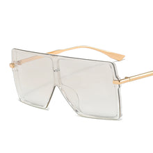 Load image into Gallery viewer, One Piece Oversized Sunglasses Women Trendy Flat Top Goggle Sun Glasses Men  UV400 Vintage Punk Gradient Shades Eyewear
