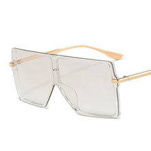 Load image into Gallery viewer, One Piece Oversized Sunglasses Women Trendy Flat Top Goggle Sun Glasses Men  UV400 Vintage Punk Gradient Shades Eyewear