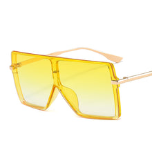 Load image into Gallery viewer, One Piece Oversized Sunglasses Women Trendy Flat Top Goggle Sun Glasses Men  UV400 Vintage Punk Gradient Shades Eyewear