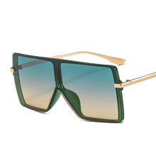 Load image into Gallery viewer, One Piece Oversized Sunglasses Women Trendy Flat Top Goggle Sun Glasses Men  UV400 Vintage Punk Gradient Shades Eyewear