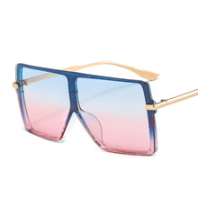 Load image into Gallery viewer, One Piece Oversized Sunglasses Women Trendy Flat Top Goggle Sun Glasses Men  UV400 Vintage Punk Gradient Shades Eyewear