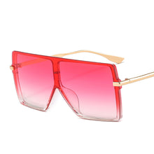 Load image into Gallery viewer, One Piece Oversized Sunglasses Women Trendy Flat Top Goggle Sun Glasses Men  UV400 Vintage Punk Gradient Shades Eyewear