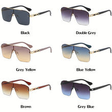 Load image into Gallery viewer, One-Piece Rimless Square Sunglasses Women  Oversized Retro Brand Frameless Sun Glasses Ladies Big Frame Eyeglasses UV400