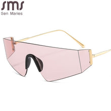 Load image into Gallery viewer, One Piece Rimless Sunglasses Women Men Square Sun Glasses Men Oversized Retro Eyeglasses  Brand Designer Eyewear UV400