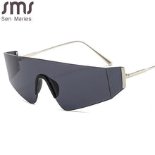 Load image into Gallery viewer, One Piece Rimless Sunglasses Women Men Square Sun Glasses Men Oversized Retro Eyeglasses  Brand Designer Eyewear UV400