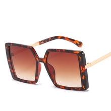 Load image into Gallery viewer, One Piece Sqaue Sunglasses Women Men 2023 Big Frames Eyeglasses  Brand Designer Glasses Men Retro Vintage Eyewear UV400