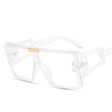 Load image into Gallery viewer, One Piece Sqaue Sunglasses Women Men 2023 Big Frames Eyeglasses  Brand Designer Glasses Men Retro Vintage Eyewear UV400