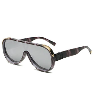 One Piece Square Retro Sunglasses Women  Brand Glasses Women/Men Oversized Sunglasses Women Mirror Oculos De Sol Feminino