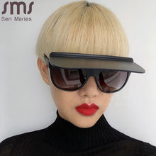 Load image into Gallery viewer, One Piece Square Sunglasses 2023 Women Men Oversized Shades Glasses  Brand Designer Sun Glasses Eyewear UV400