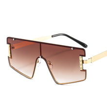 Load image into Gallery viewer, One Piece Square Sunglasses Women  Brand Designer Vintage Big Frame Sun Glasses Female Black Shades Oculos De Sol