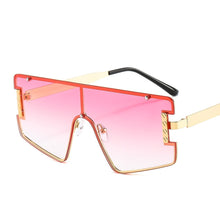 Load image into Gallery viewer, One Piece Square Sunglasses Women  Brand Designer Vintage Big Frame Sun Glasses Female Black Shades Oculos De Sol