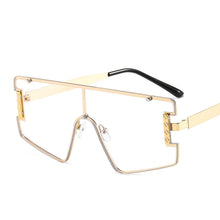 Load image into Gallery viewer, One Piece Square Sunglasses Women  Brand Designer Vintage Big Frame Sun Glasses Female Black Shades Oculos De Sol