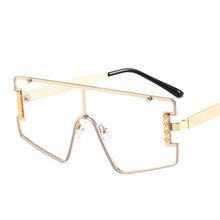 Load image into Gallery viewer, One Piece Square Sunglasses Women  Brand Designer Vintage Big Frame Sun Glasses Female Black Shades Oculos De Sol