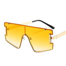 Load image into Gallery viewer, One Piece Square Sunglasses Women  Brand Designer Vintage Big Frame Sun Glasses Female Black Shades Oculos De Sol