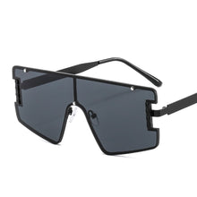 Load image into Gallery viewer, One Piece Square Sunglasses Women  Brand Designer Vintage Big Frame Sun Glasses Female Black Shades Oculos De Sol
