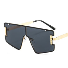 Load image into Gallery viewer, One Piece Square Sunglasses Women  Brand Designer Vintage Big Frame Sun Glasses Female Black Shades Oculos De Sol