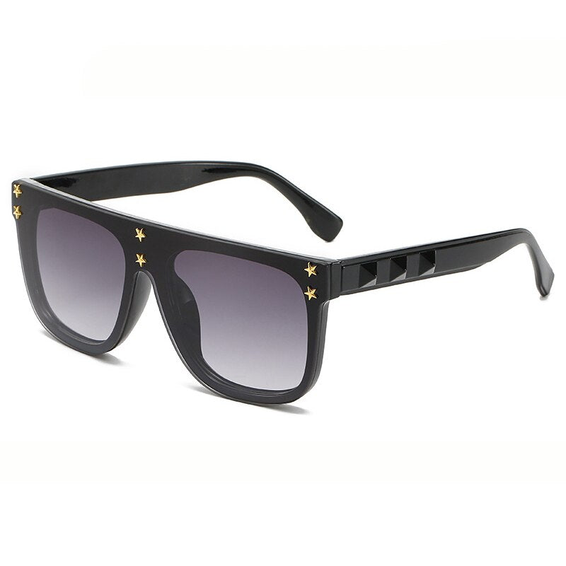 One Piece Square Sunglasses Women Men Oversized Retro Brand Designer Sun Glasses Female Male Eyewear Shades Oculos De Sol