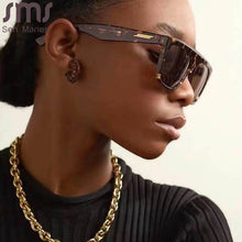 Load image into Gallery viewer, One Piece Square Sunglasses Women Men Retro Sun Glasses Women Eyeglasses Oversized Shades Eyewear Small Shades UV400