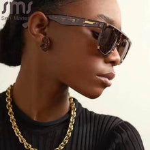 Load image into Gallery viewer, One Piece Square Sunglasses Women Men Retro Sun Glasses Women Eyeglasses Oversized Shades Eyewear Small Shades UV400