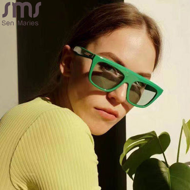 One Piece Square Sunglasses Women Men Retro Sun Glasses Women Eyeglasses Oversized Shades Eyewear Small Shades UV400