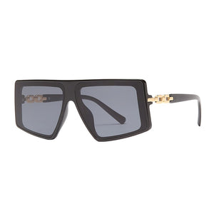 One Piece Square Sunglasses Women Men Retro Sun Glasses Women Oversized Eyeglasses Steampunk Shades Eyewear Goggle Shades UV400