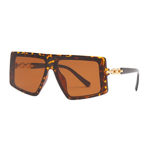 One Piece Square Sunglasses Women Men Retro Sun Glasses Women Oversized Eyeglasses Steampunk Shades Eyewear Goggle Shades UV400