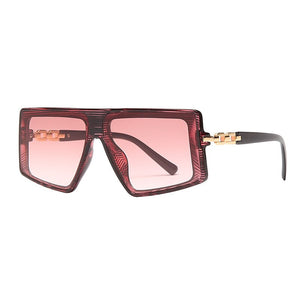 One Piece Square Sunglasses Women Men Retro Sun Glasses Women Oversized Eyeglasses Steampunk Shades Eyewear Goggle Shades UV400
