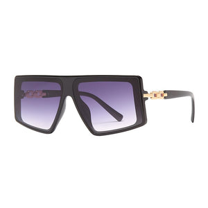 One Piece Square Sunglasses Women Men Retro Sun Glasses Women Oversized Eyeglasses Steampunk Shades Eyewear Goggle Shades UV400
