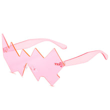 Carica l'immagine nel visualizzatore di Gallery, One Piece Steampunk Sunglasses Women Oversized Punk Rimless Sun Glasses Men UV400 Driving Shades Goggle Eyewears Candy Color