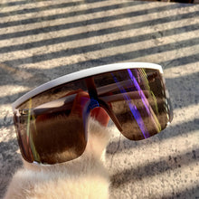 Load image into Gallery viewer, One Piece Sunglasses Men Onepiece 2023 Women Oversize Shield Visor Women Sexy Men Flat Top Windproof Sport Sunglasses