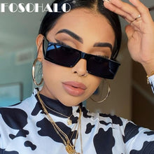 Load image into Gallery viewer, One Piece Vintage Sunglasses Women Rectangle Sun Glasses Female Lady Small Frames Retro Glasses Eyewear Steampunk Shades UV400