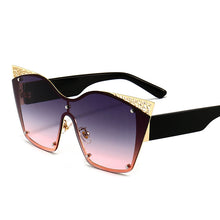 Load image into Gallery viewer, One Pieces Sunglasses Women 2023 Brand Designer Lunette De Soleil Femme Mens Cat Eyes Sunglasses