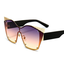 Load image into Gallery viewer, One Pieces Sunglasses Women 2023 Brand Designer Lunette De Soleil Femme Mens Cat Eyes Sunglasses