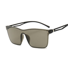 Load image into Gallery viewer, One-piece Cat Eye Sunglasses Women Gradient Lens Retro Mirror Rimless Sun Glasses Female Vintage Travel Eyewear UV400