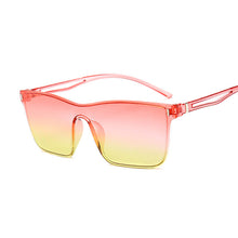 Load image into Gallery viewer, One-piece Cat Eye Sunglasses Women Gradient Lens Retro Mirror Rimless Sun Glasses Female Vintage Travel Eyewear UV400