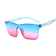 Load image into Gallery viewer, One-piece Cat Eye Sunglasses Women Gradient Lens Retro Mirror Rimless Sun Glasses Female Vintage Travel Eyewear UV400